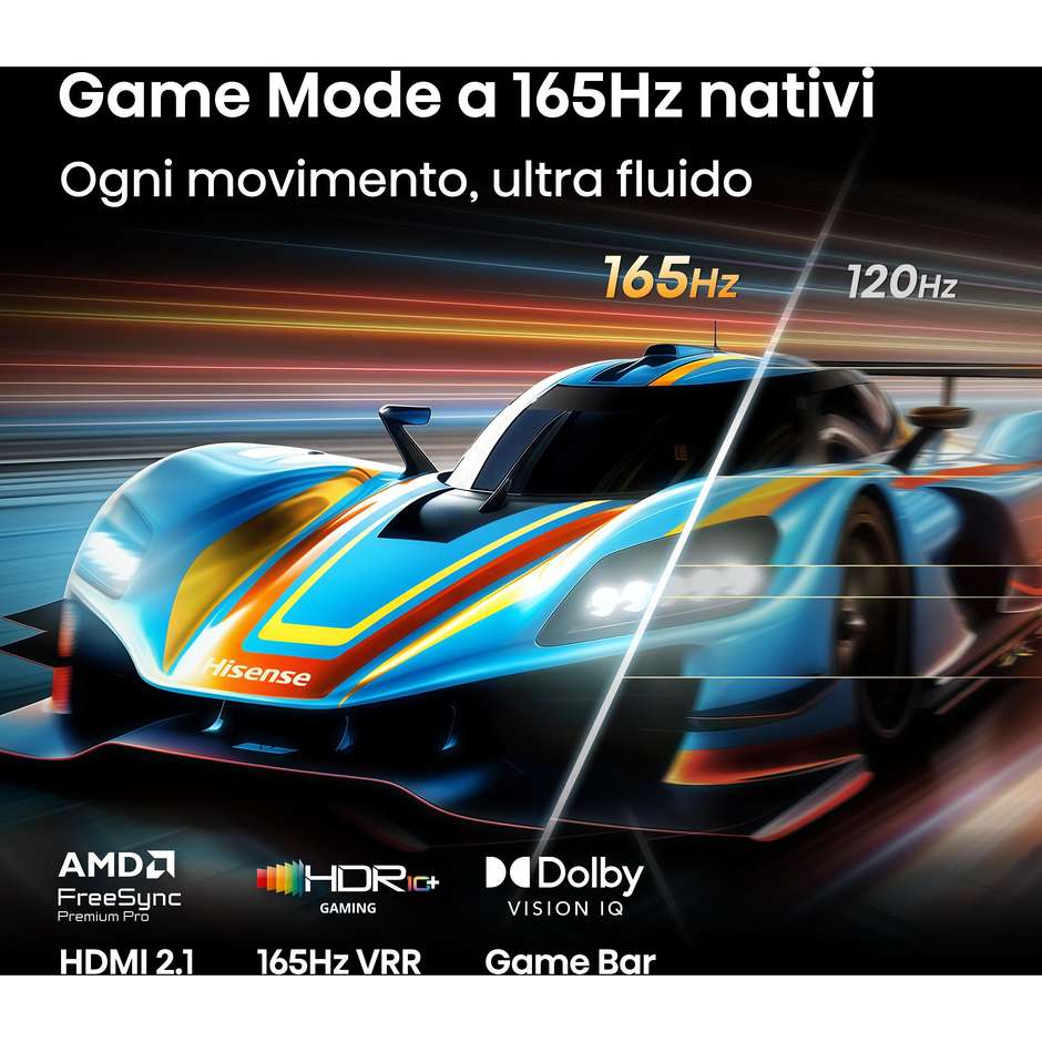 Hisense 65U7S PRO Smart TV Mini LED 4K 165Hz 65" ```